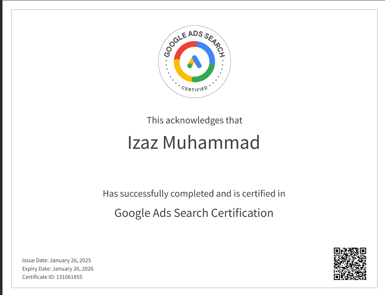 Google Ads Certification